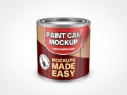 8oz Paint Can Mockup 34r