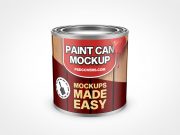 Small Paint Can Mockup