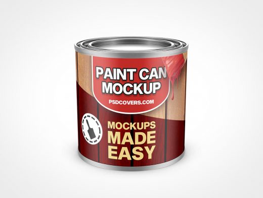 8oz Paint Can Mockup 34r