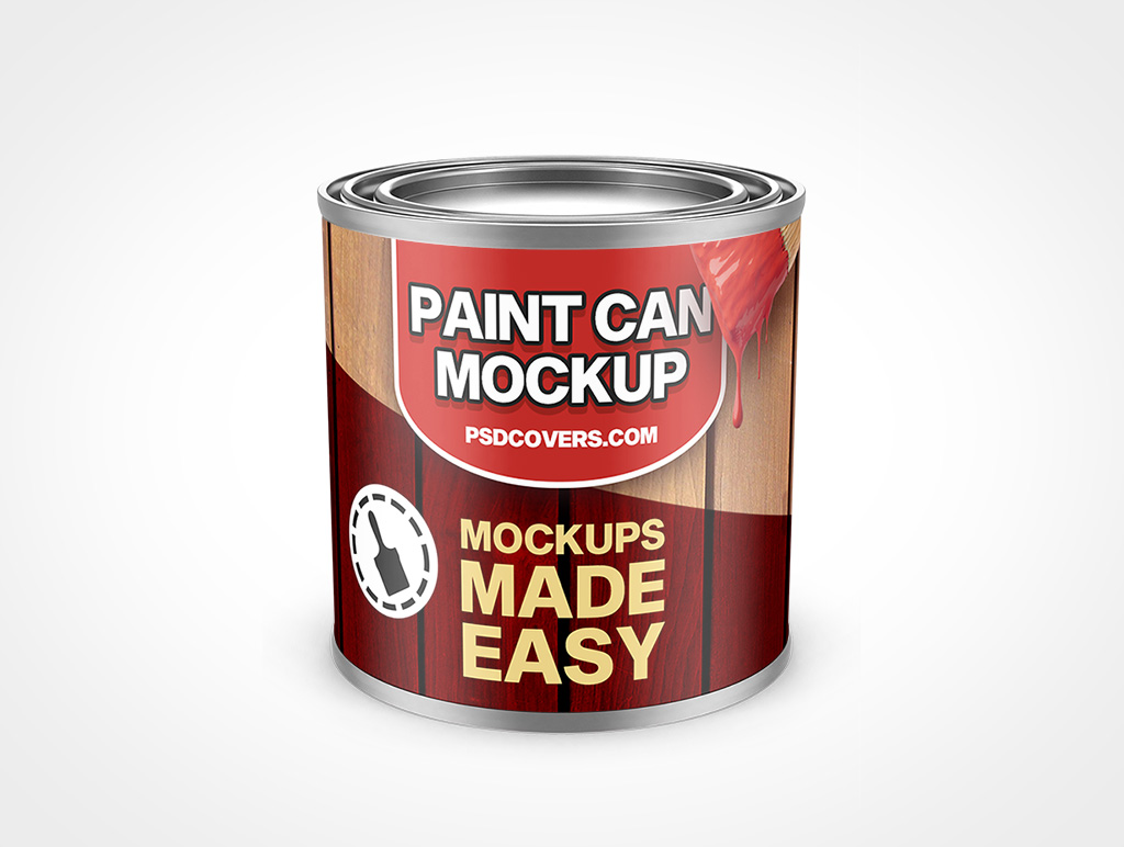 8oz Paint Can Mockup 34r