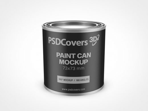 8oz Paint Can Mockup 34