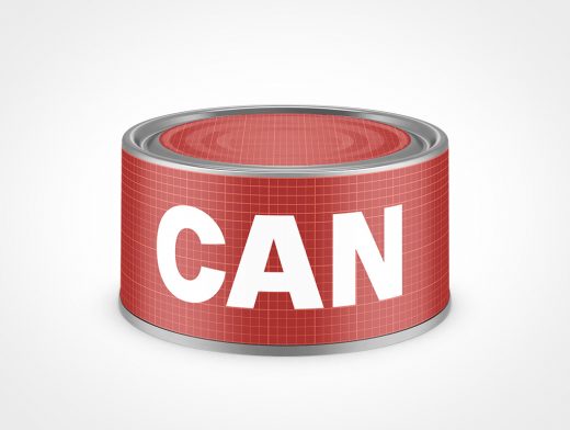 Inverted Can Apply your food branding on this blank inverted Can Mockup 11