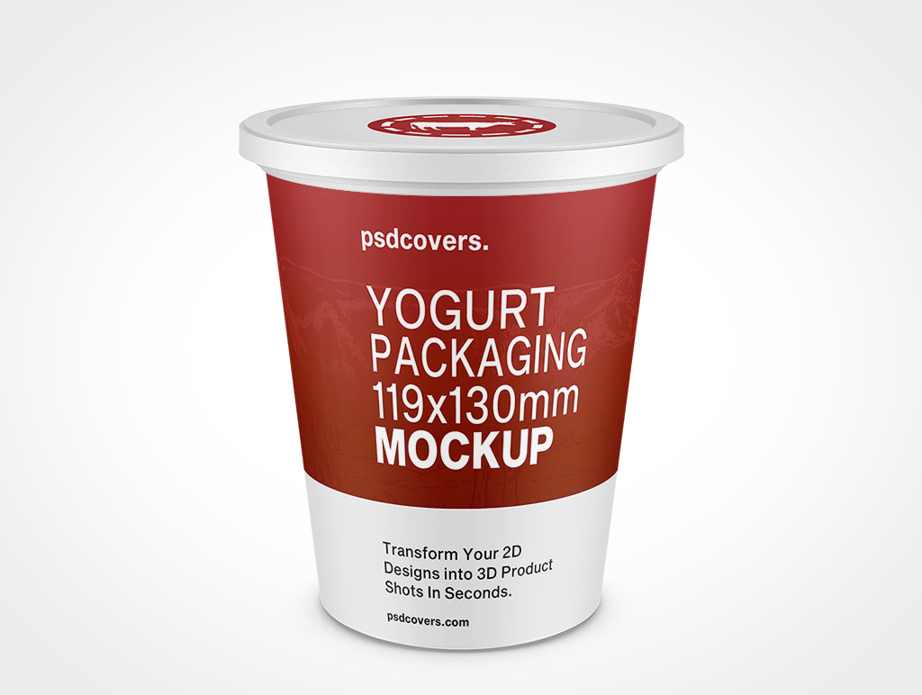 Yogurt Packaging Mockup 4r