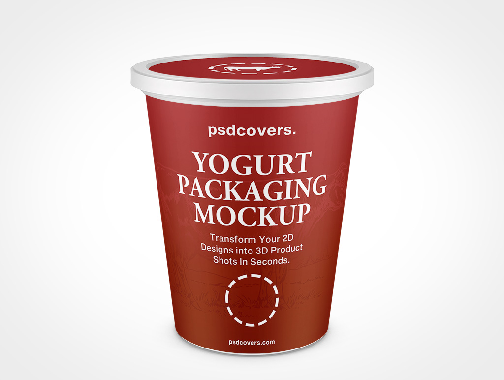 Yogurt Packaging Mockup 4r3