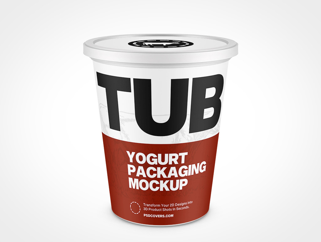 Yogurt Packaging Mockup 4r4