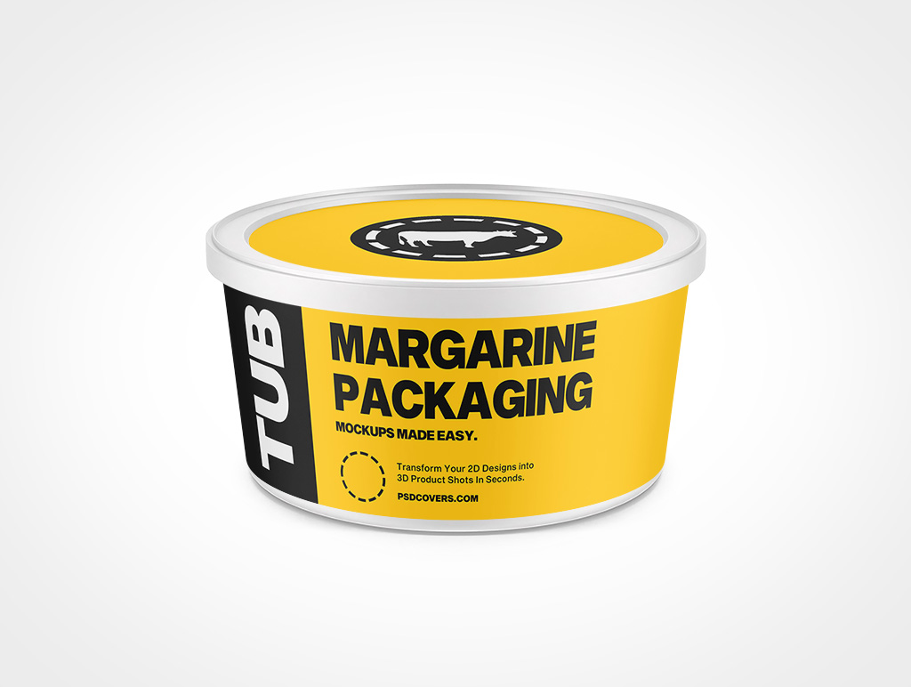 Tub Margarine Mockup 2r6