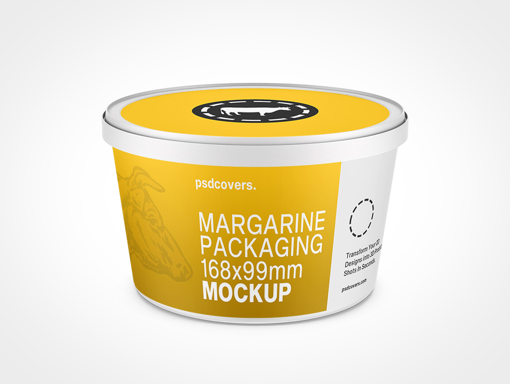 Tub Margarine Mockup 4r3