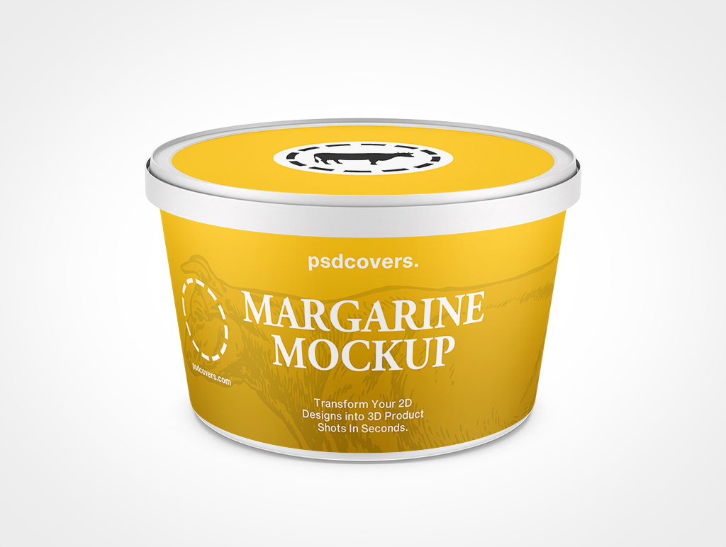 Tub Margarine Mockup 4r5