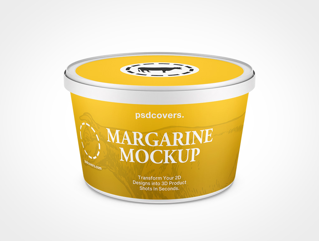 Tub Margarine Mockup 4r5