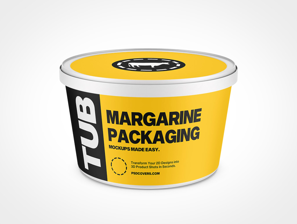 Tub Margarine Mockup 4r6