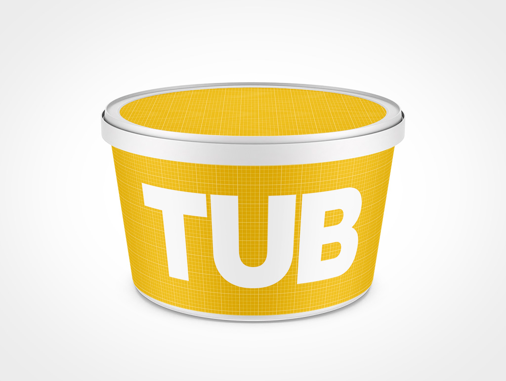 Tub Margarine Mockup 4r8