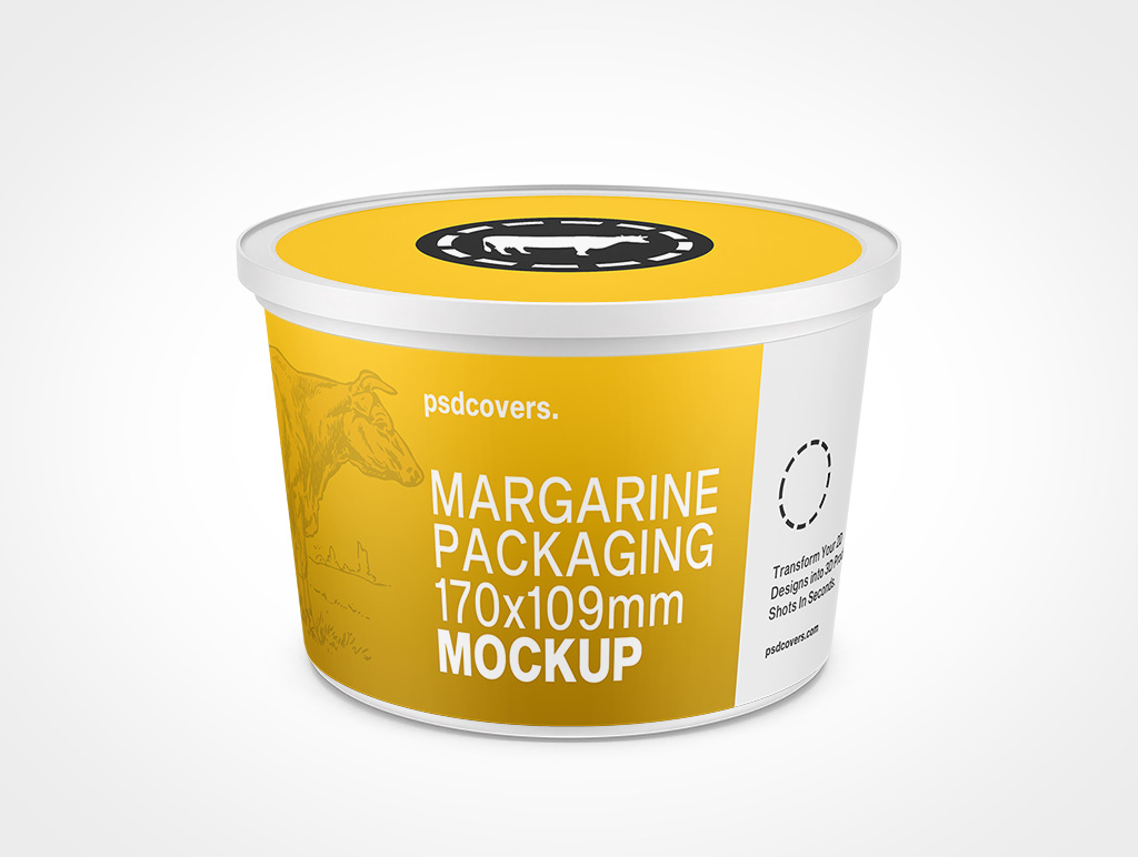 Tub Margarine Mockup 3r3