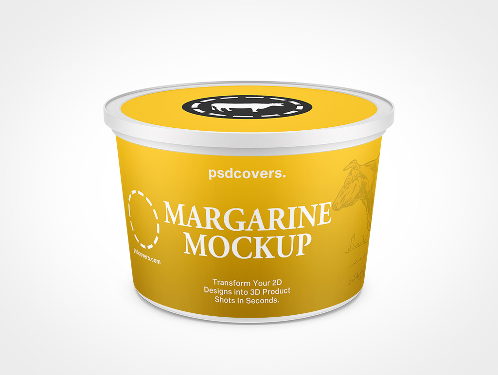 Tub Margarine Mockup 3r5