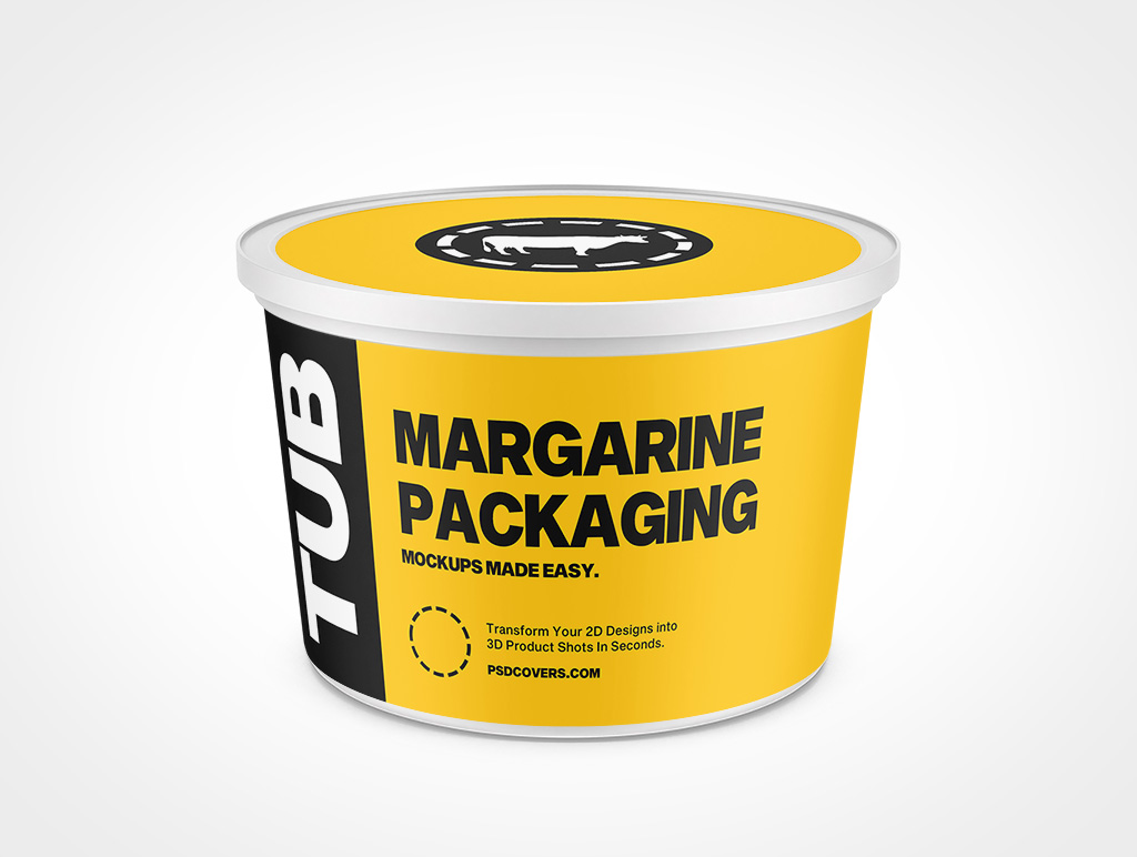 Tub Margarine Mockup 3r6