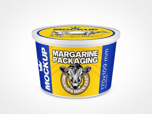 Tub Margarine Mockup 3r