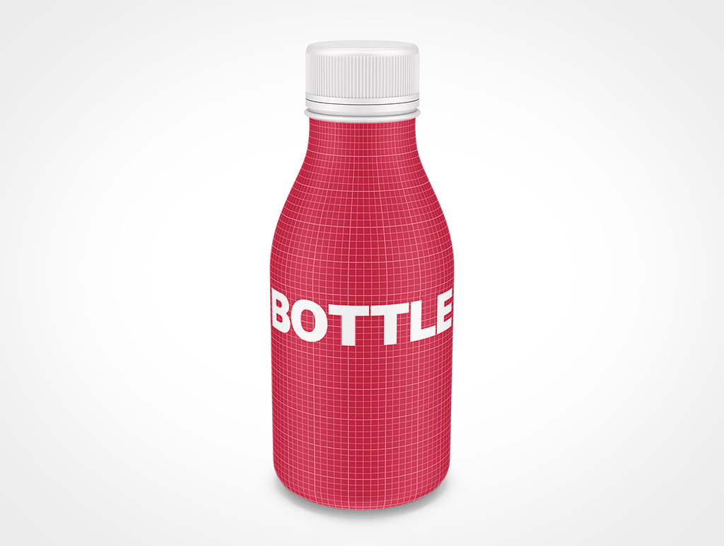 Plastic Yogurt Bottle Mockup 1r7