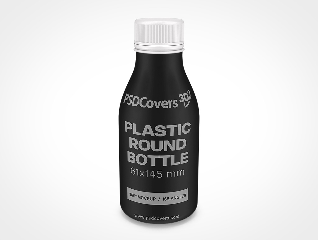 Plastic Yogurt Bottle Mockup 1