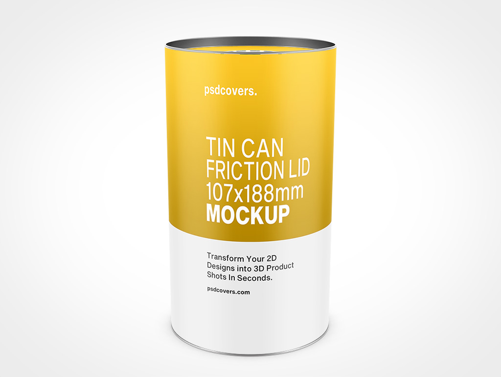 Friction Lid Tin Can Mockup 3r3