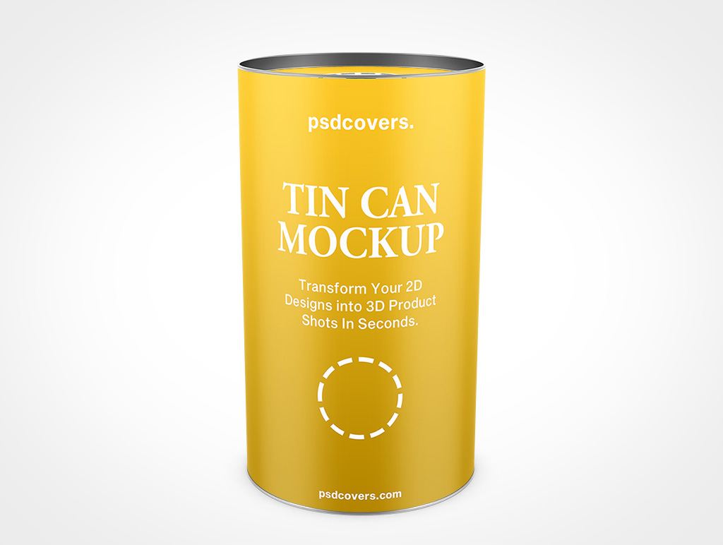Friction Lid Tin Can Mockup 3r5