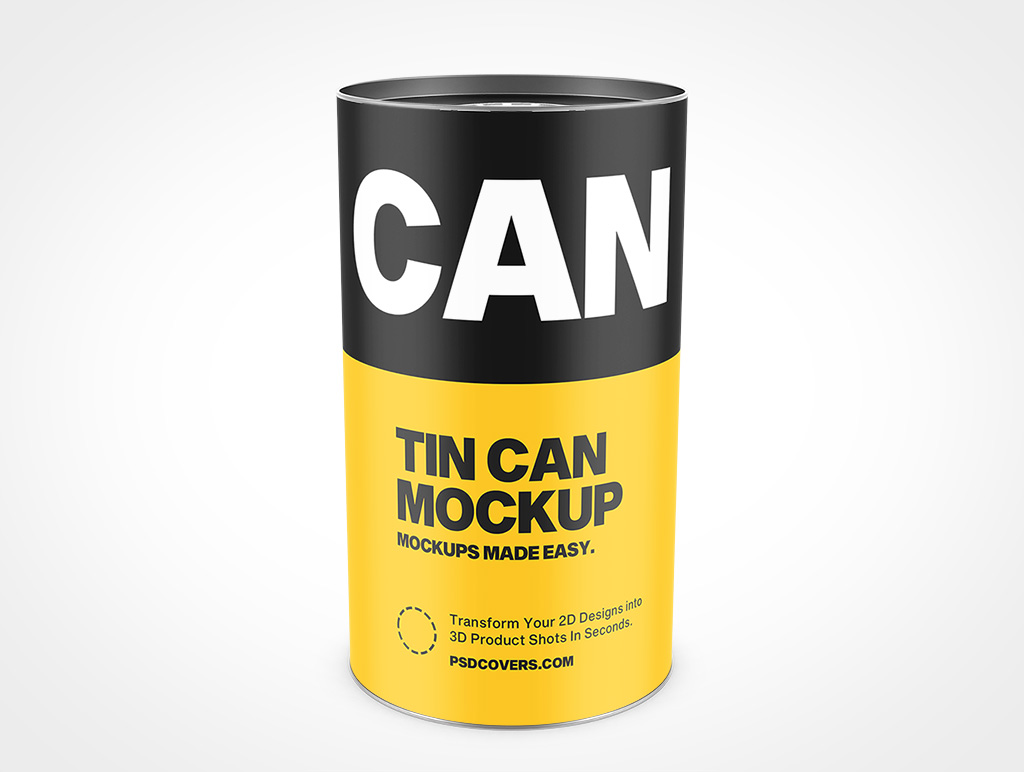 Friction Lid Tin Can Mockup 3r6