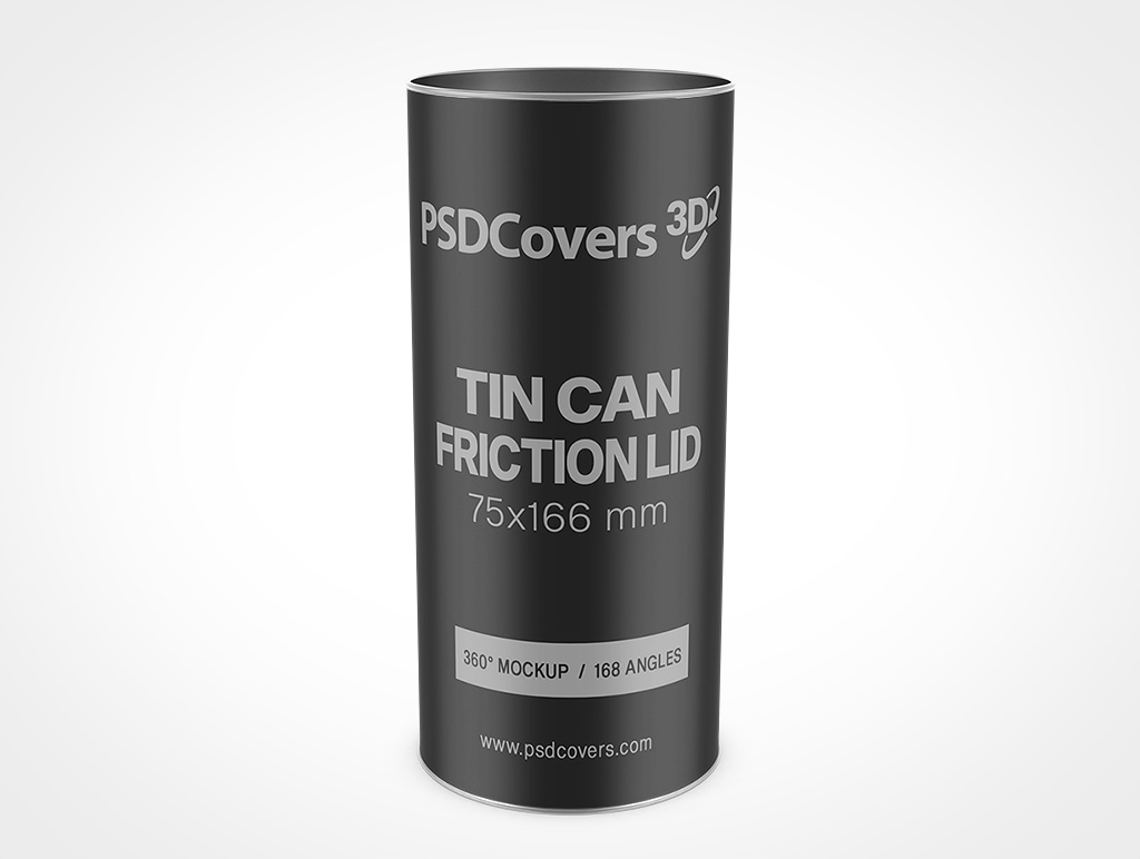 Friction Lid Tin Can Mockup 2