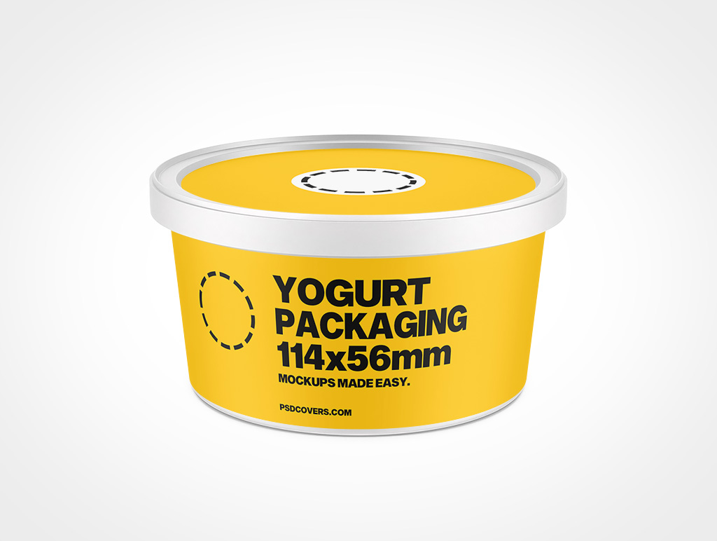 Yogurt Packaging Mockup 9r2