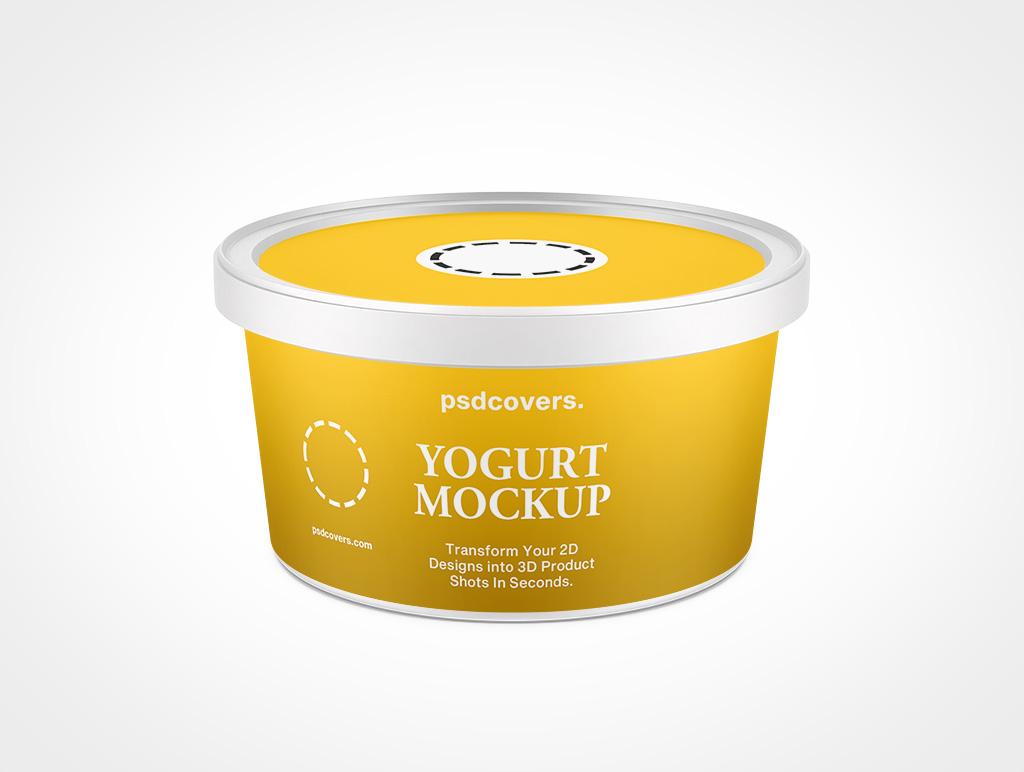 Yogurt Packaging Mockup 9r3