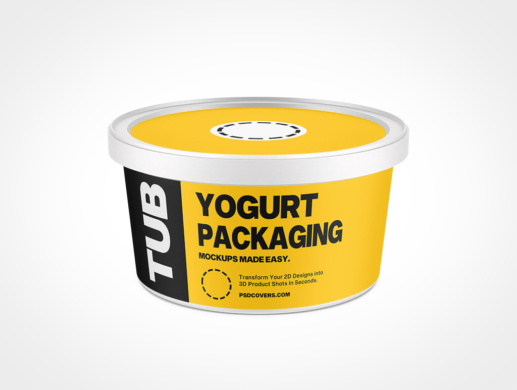 Yogurt Packaging Mockup 9r4