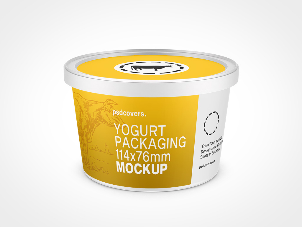 Yogurt Packaging Mockup 6r