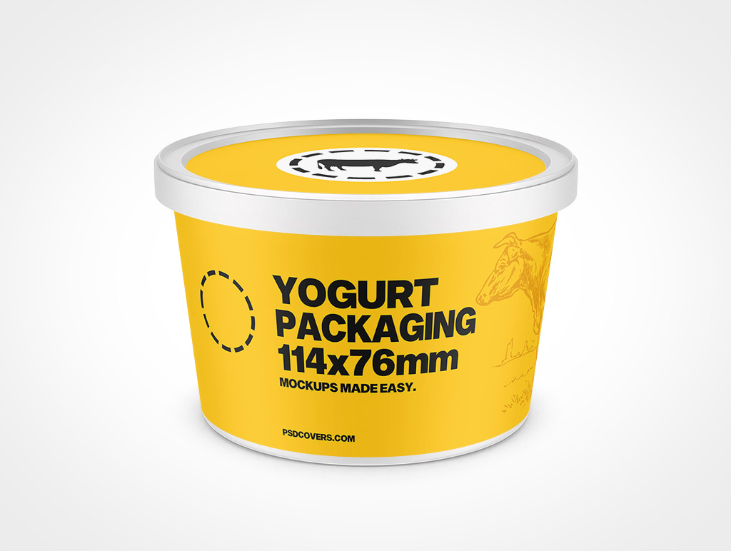 Yogurt Packaging Mockup 6r2