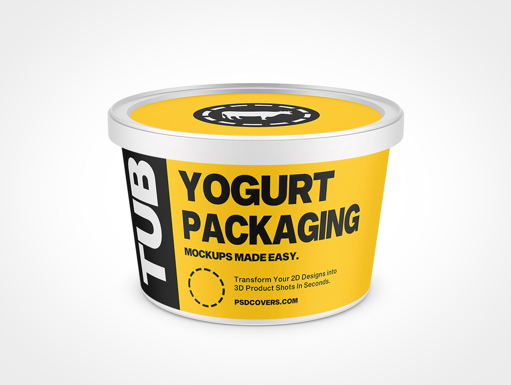 Yogurt Packaging Mockup 6r4