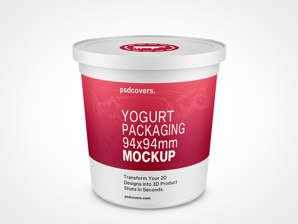 Yogurt Packaging Mockup 5r