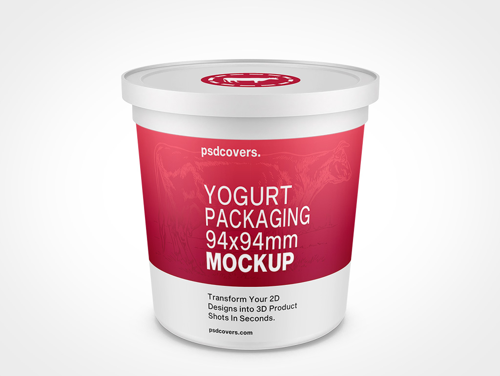 Yogurt Packaging Mockup 5r