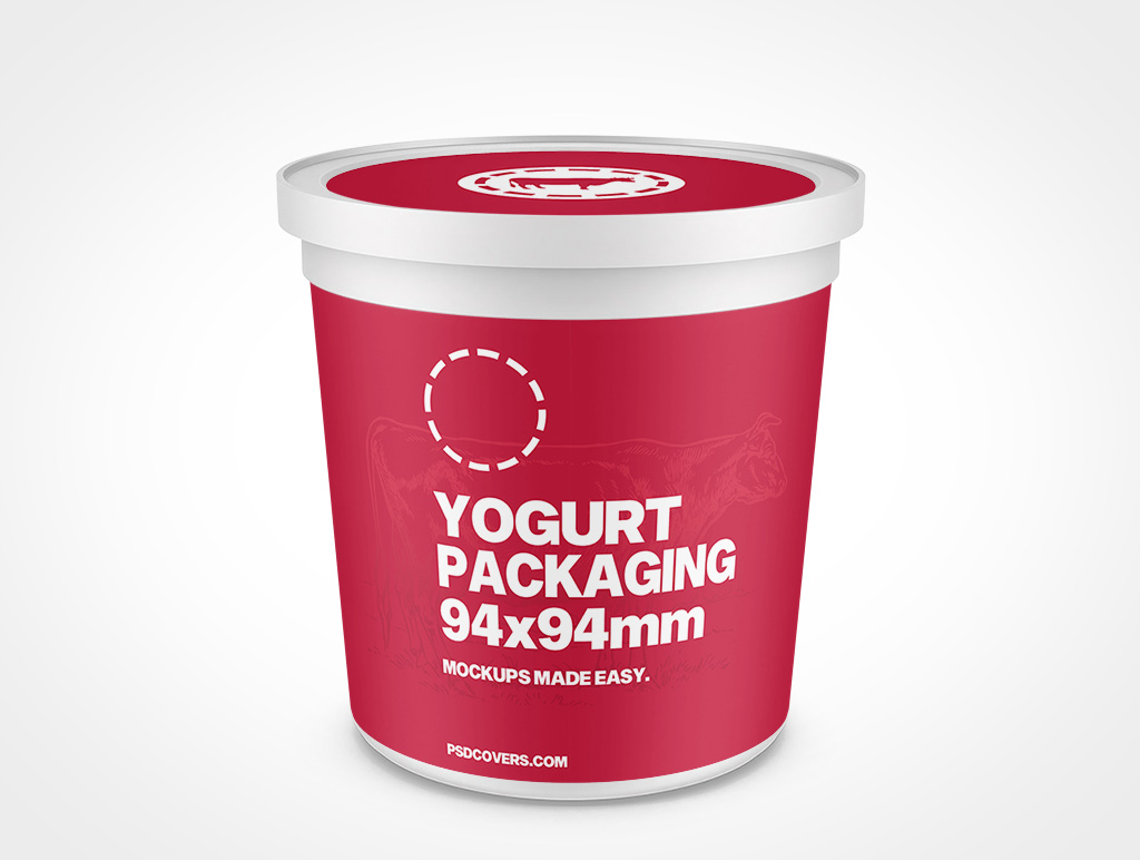 Yogurt Packaging Mockup 5r2
