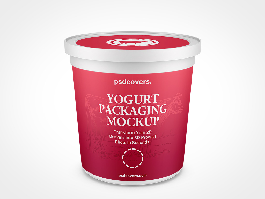 Yogurt Packaging Mockup 5r3