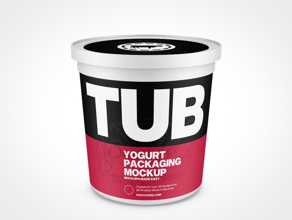 Yogurt Packaging Mockup 5r4