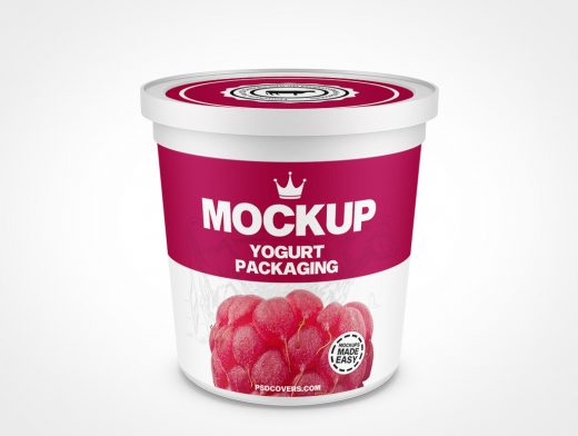 Yogurt Packaging Mockup 5r7