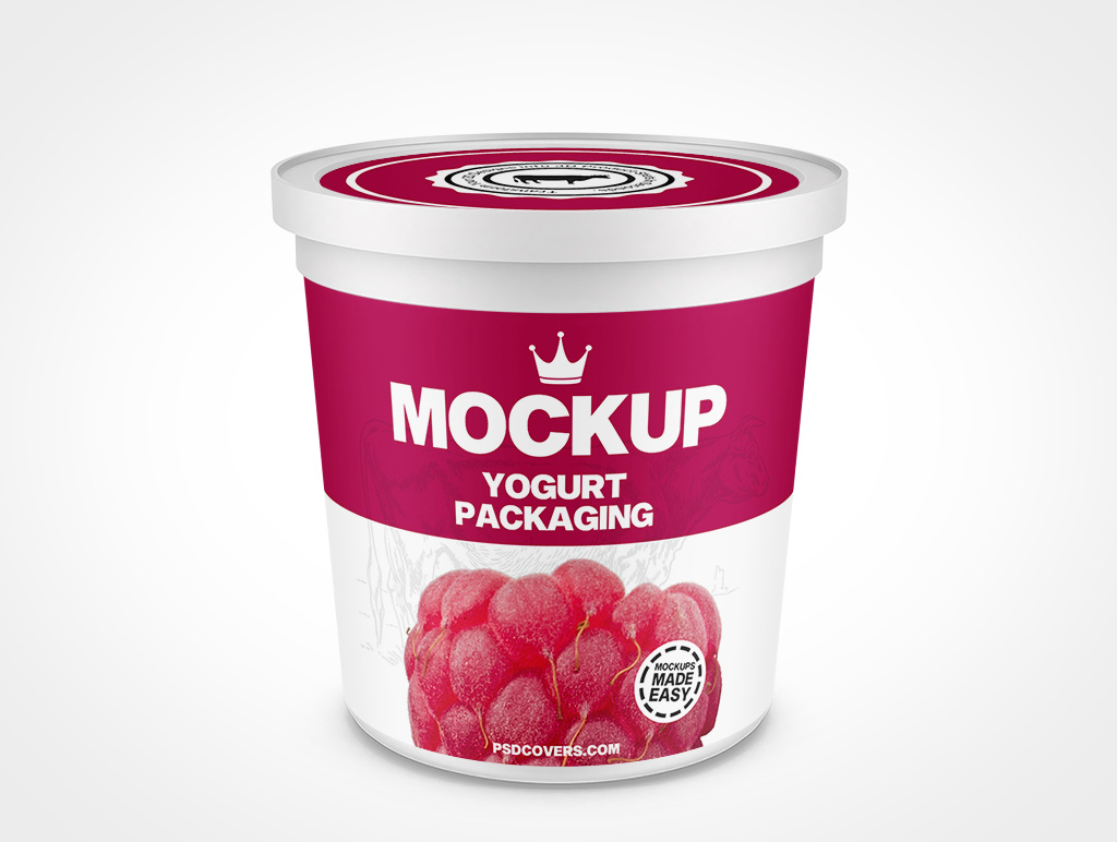 Yogurt Packaging Mockup 5r7