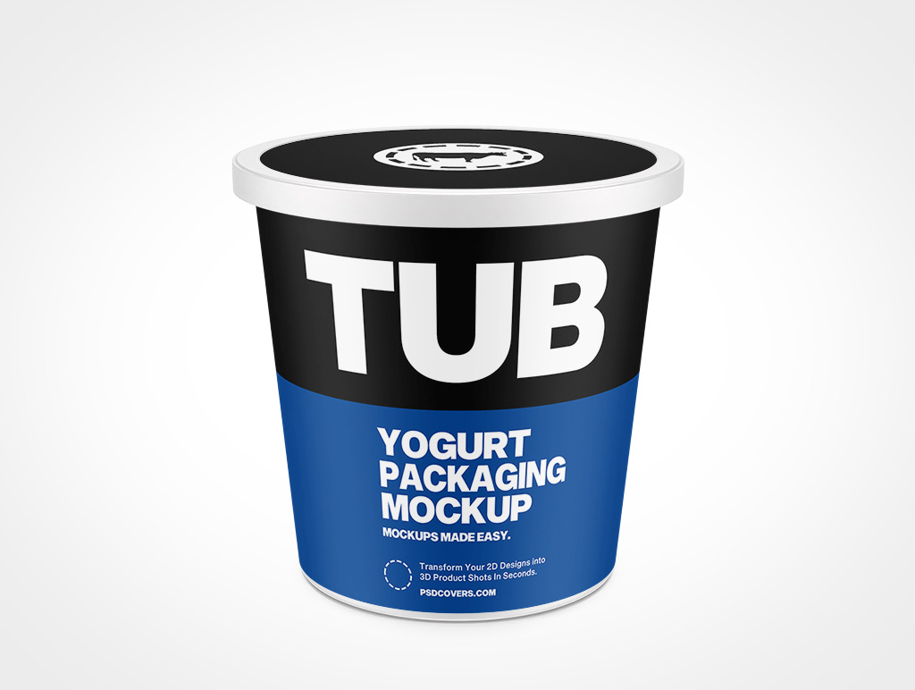 Yogurt Packaging Mockup 8r4