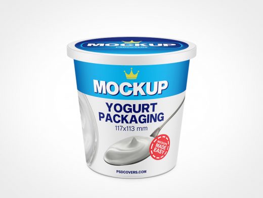 Yogurt Packaging Mockup 8r7