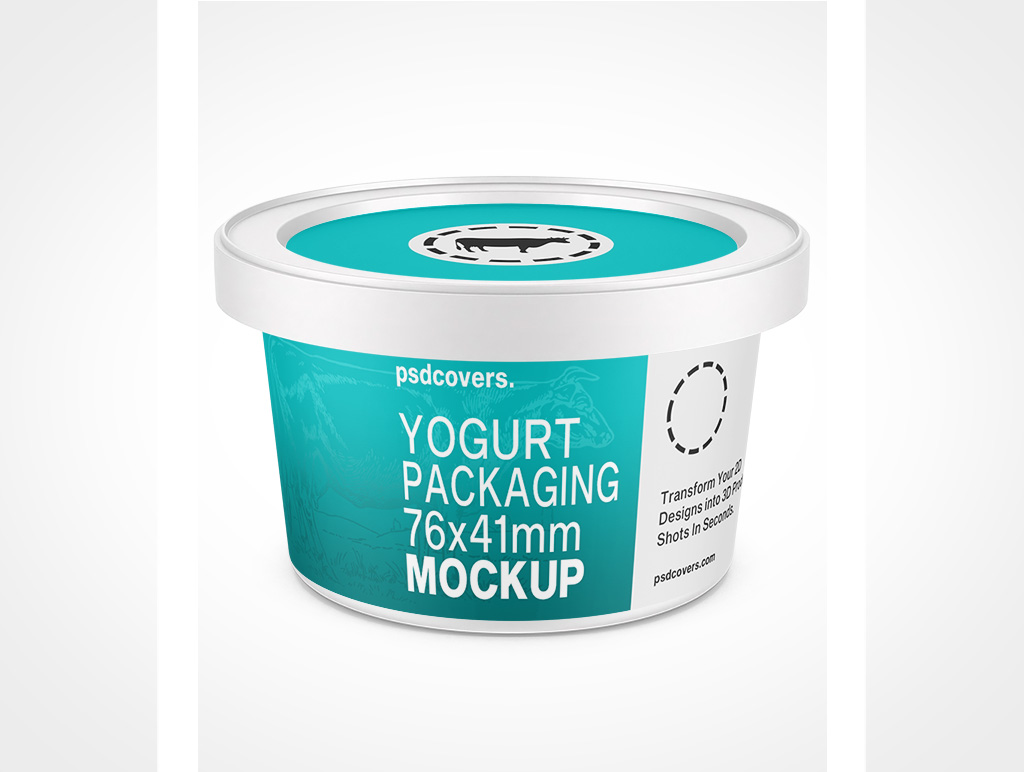 Yogurt Packaging Mockup 7r