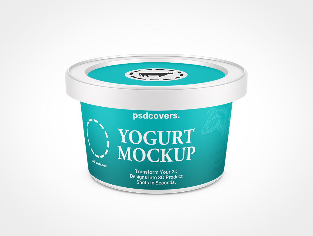 Yogurt Packaging Mockup 7r4