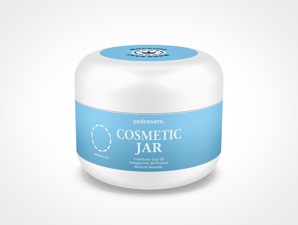 Cosmetic Jar Mockup 22r5