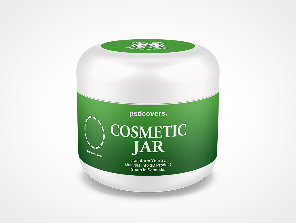 Cosmetic Jar Mockup 23r5