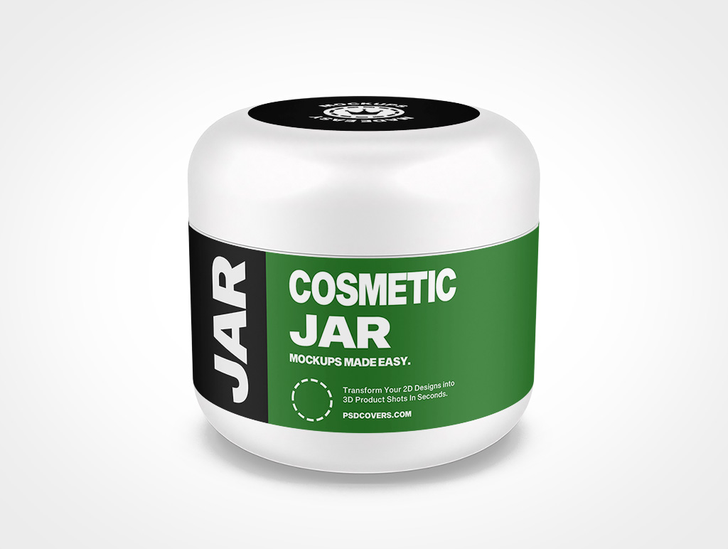 Cosmetic Jar Mockup 23r6
