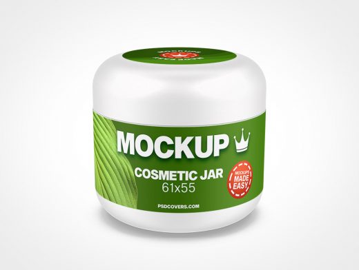 Cosmetic Jar Mockup 23r