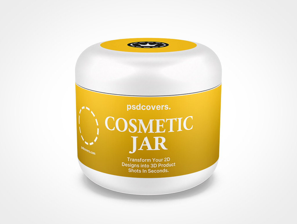 Cosmetic Jar Mockup 2r5