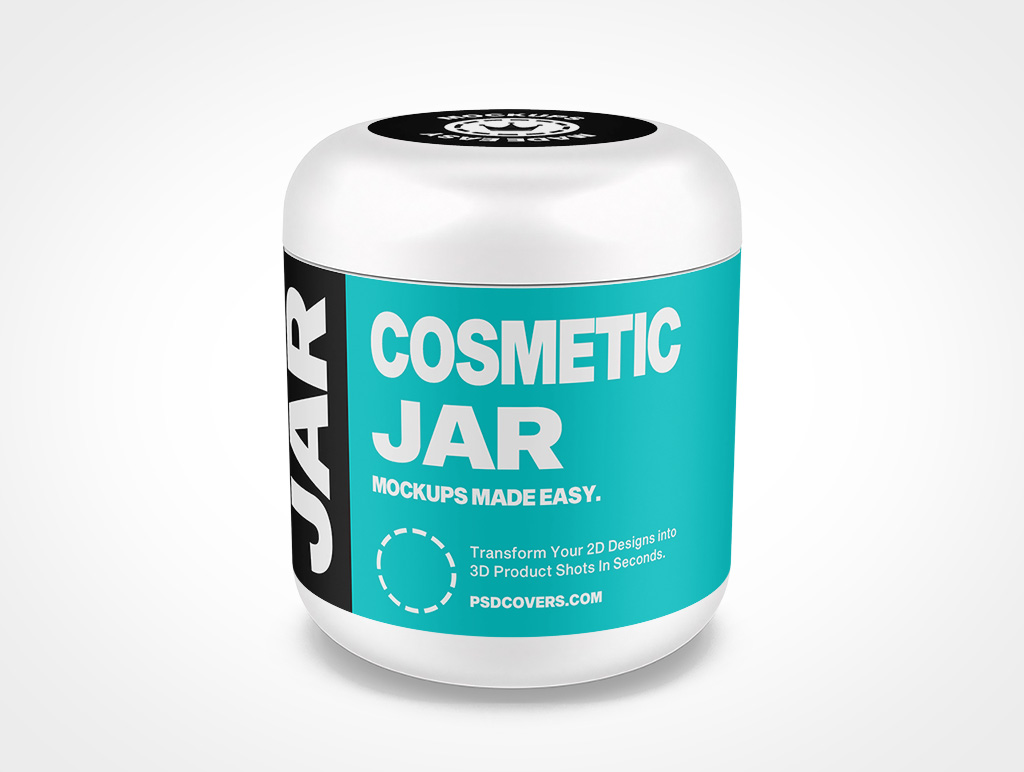 Cosmetic Jar Mockup 1r6