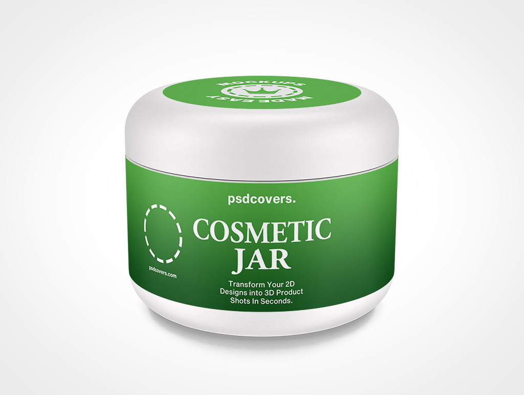 Cosmetic Jar Mockup 21r8