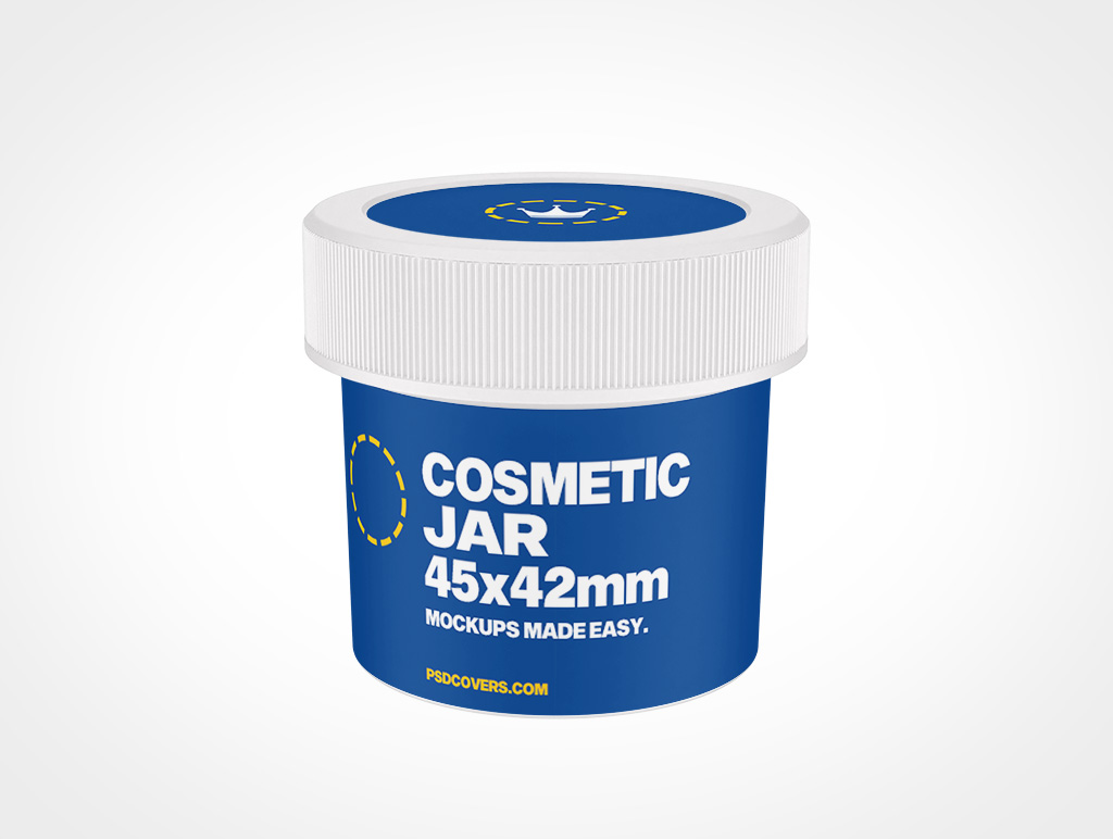 Cosmetic Jar Mockup 8r4